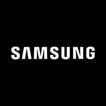 The Samsung logo is displayed against a black background, representing the company's announcement about adding stablecoin support to its Samsung Wallet app. This feature will allow dollar-pegged digital currency to be stored within the app pre-installed on Galaxy phones.