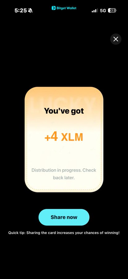 The image shows a cell phone screen displaying a message about a cryptocurrency payment system, specifically mentioning that users can pay with crypto & get crypto as a reward. The text also indicates that there's an ongoing #StellarPayFiOdyssey reminder for users to pay their bills on time or risk losing their rewards.