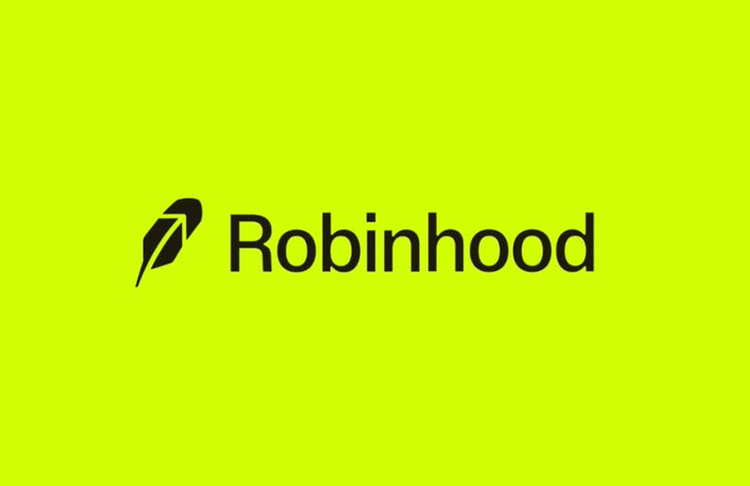 The image displays the Robinhood logo in black on a bright green background. This relates to the post by highlighting Robinhood's role in generating significant daily protocol fees ($4.4 million) within the Uniswap ecosystem, positioning the company as a key contributor to real revenue capture in DeFi.