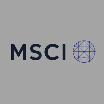 The MSCI logo is displayed, featuring the company's name in dark blue text alongside its geometric sphere emblem. The image accompanies news about MSCI's proposed index changes that could remove $MSTR and other crypto-treasury firms from its global indexes.