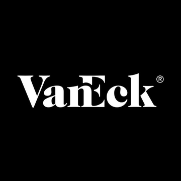 The image displays the white “VanEck®” logo on a black background, representing the asset manager quoted as saying Bitcoin is approaching a cyclical bottom and may be near enough for investors to begin scaling back in.