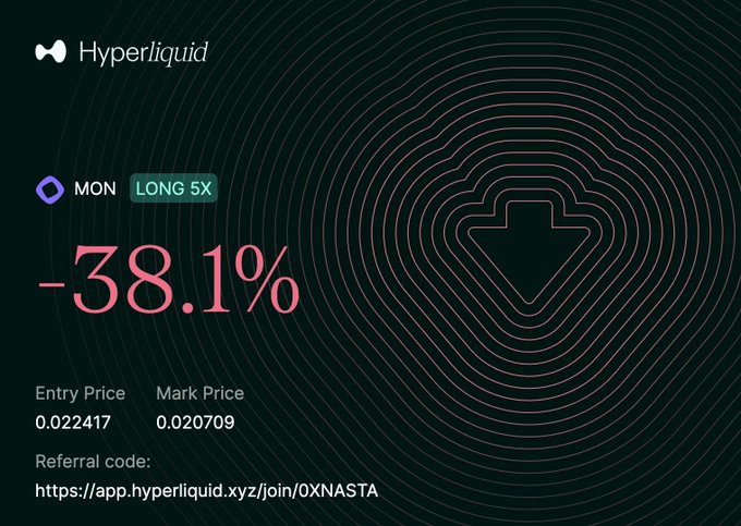 The image features a black background with pink lines, which are used as a visual representation of the cryptocurrency market. The text "Long Sx" is displayed at the top left corner, while the price for Bitcoin is shown below it. The price for Bitcoin is $38.91. The post also includes an image of a downward-pointing arrow and a website address in the bottom right corner.