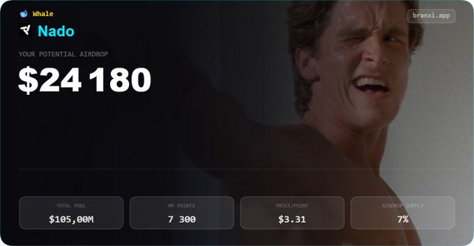 The image shows an app with a profile picture of a man who appears happy, likely enjoying himself or having just received good news. The app's name is "Nado," which suggests that it could be related to cryptocurrencies or financial markets. The image also displays information about an advertisement for Nado, indicating that the app may be promoting a product, service, or idea. The user has a rating of 5 stars and 10% more than the average, suggesting that they have received good reviews or have had a positive experience with the platform. Some of the other features include tracking points and supply estimate as well as discussions around potential trading comps being available for free.