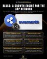 An image displaying an "X (formerly Twitter)" post with text promoting a blog titled "RLUSD: A Growth Engine for the XRP Network" alongside the Evernexroth (Evernorth) logo, highlighting the increasing integration of RLUSD stablecoin with XRP, noting that half of RLUSD's circulation now resides on XRP and emphasizing that stablecoin growth correlates with XRPL expansion.