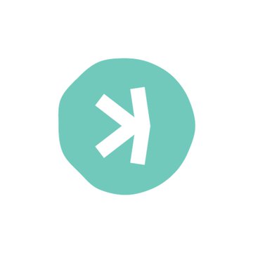 A hand-drawn teal circle contains a white stylized "X" logo, visually echoing the "every 27 hours" caption—possibly referencing the recurrence or repetition suggested by the arrow-like chevron within the X shape.