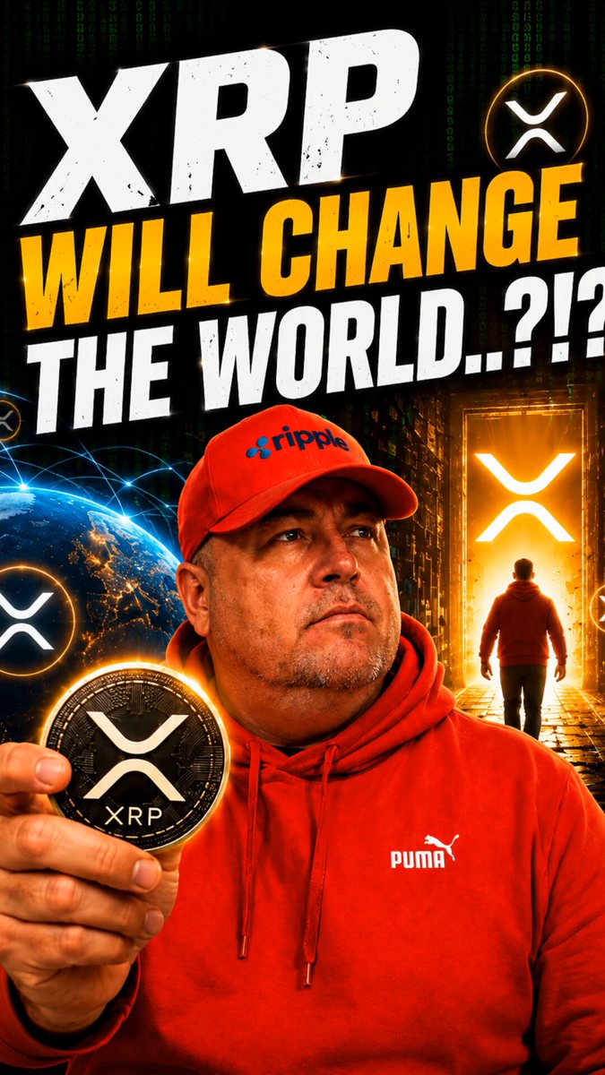 The image features a man wearing a red hoodie holding an XRP coin. The caption reads "THE MISSING PIECE FOR INSTITUTIONS RIGHT NOW? IT'S XRP", indicating that institutions are looking for tokens like XRP as part of their investment portfolios. This suggests that the missing piece in the post is the tokenization of assets, which has been gaining traction and interest among institutional investors.