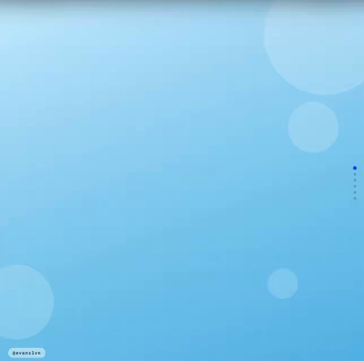 The image shows a blue sky with white circles scattered throughout, creating an abstract pattern that resembles a bubble or a cloud. The background of the image is a light blue color, which contrasts nicely with the white circles. There are no texts or other objects in the image, and it does not contain any specific actions or events.