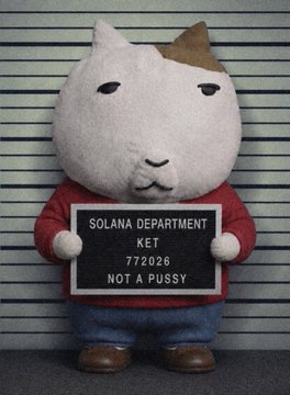 The image displays an individual in a red sweater and brown shoes, complemented by a black card. The individual's head is shaped like a White rabbit with Brown ears. Anticipating a rise in the value of $CATE and $KET, the post draws a parallel to the image, possibly suggesting that the character Ket has gained traction, leading to increased attention and value. ket has not been listed on any trading platform.