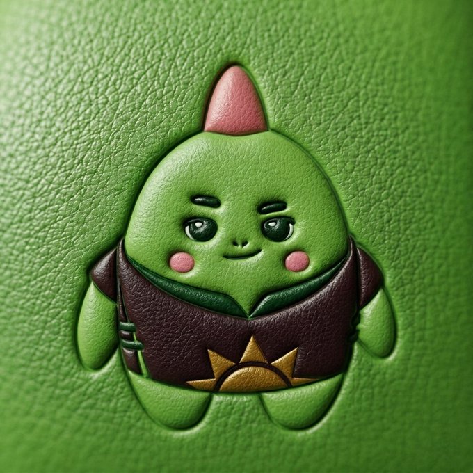The image features a green stuffed animal with a pink top hat and a gold sun design on its chest. The animal has a friendly expression and appears to be smiling at the camera. The background of the image is a solid green color, which contrasts nicely with the vibrant colors of the stuffed animal. The text in the image reads "Taking Charge of Your Health with @sleepagotchi Improving your wellbeing comes down to three simple things, good daily routines, tracking your progress, and staying motivated".