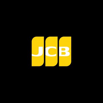 The image displays the yellow "JCB" logo on a black background, representing Japan's largest card network. The logo corresponds to the partnership announcement, where Circle is collaborating with JCB to expand USDC stablecoin usage across its vast network of 40 million merchants.