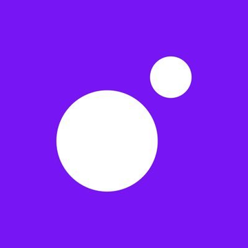The image shows a minimalist logo featuring two white circles on a purple background, representing the Trust Wallet app icon. This relates to the post announcing that Android users can now purchase cryptocurrency using their Cash App balance through MoonPay within Trust Wallet.