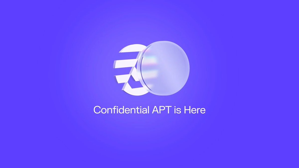 The image features a logo for Confidential APT that includes a glass bubble with a white outline. The text "Confidential APT is here" is displayed below the logo, indicating the availability of the app on both Android and iOS devices.