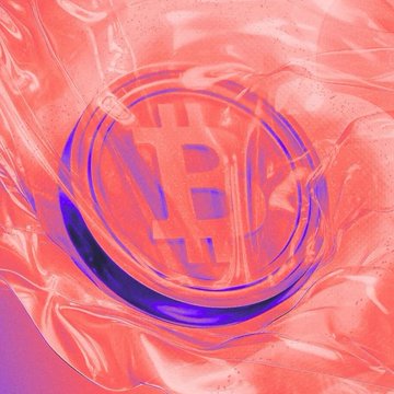 A stylized Bitcoin logo in pink and purple hues, representing the cryptocurrency at the center of the post's discussion about US spot bitcoin ETFs experiencing a record eighth consecutive week of net outflows totaling approximately $527 million. The image visually anchors the article's focus on Bitcoin's market performance, as spot ETFs tied to both Bitcoin and Ether continue their losing streaks.