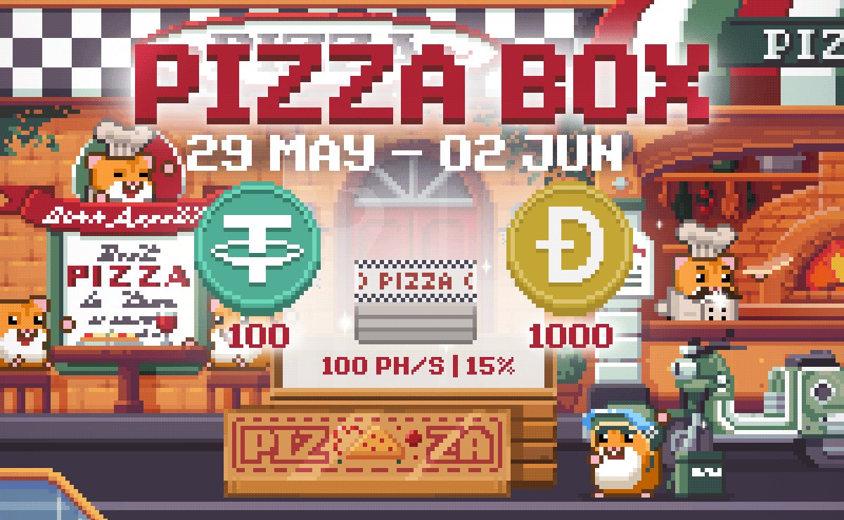 The image features a poster for Pizza Box that includes a cartoon of pizza characters, including a dog, with the text "Pizza Box" written above them. The poster also has an advertisement for Pizza Hut's pizza offerings, which include a special deal of 100 dollars and a surprise pizza slice. The post encourages people to try out Pizza Box and offers a chance to win a pizza by entering their email address or phone number.