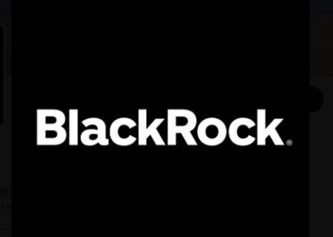 The BlackRock logo displayed in white text on a solid black background.