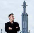 A confident man stands in the foreground with a SpaceX rocket (resembling Starship) towering behind him, visually reinforcing the post's bold claim that "SpaceX will become the biggest retail opportunity of this cycle."

No text, numbers, or tickers are visible on the image itself—it relies on the surrounding caption for context.