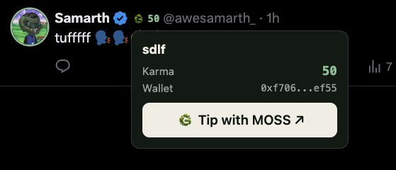 The image focuses on an Instagram account that displays a screenshot of a social media app, specifically showing the 'tip with moss' button. The 'tip with moss' button appears to be part of an account called 'Samaroth'. The content on this account seems related to financial matters or tips and advice. The presence of a financial-related post about tipping, which is being displayed here in response to a question posed at 2:55 pm, could suggest that the time captured is during a period when people might be looking for money-saving tips or discussing various ways to deal with financial challenges.