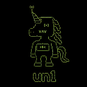 A pixel-art green alien-like character holding a flag with "(x)" stands above the "un1" logo, serving as the mascot for the $UN1 token, which the post highlights as reaching a new all-time high market cap of $2.1M as an autonomous liquidity agent.