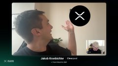 A X Spaces (Twitter Spaces) audio chat interface featuring speaker Jakub Kmushkin from ChainGuard, displayed on a screen with the X logo.