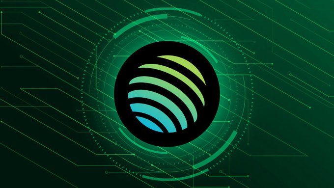 A digital graphic featuring the Jupiter (JUP) cryptocurrency logo—a stylized green and blue sphere—set against a green circuit-board background with tech-inspired circular elements. The image visually represents the Jupiter token being discussed in the post about JUP/SOL's chart transformation from a poor performer to a bullish one.