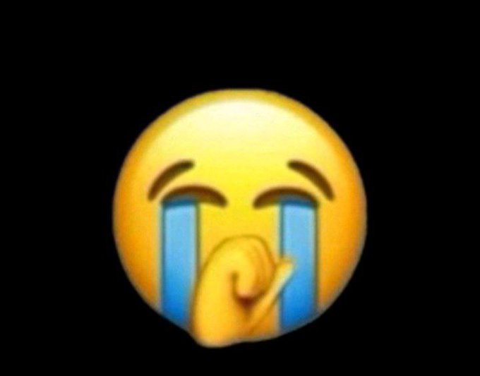 The image features a sad-looking yellow Emoticron, which appears to be crying or sniffling due to its open mouth. The background of the image is black, making the yellow Emoticron stand out even more. The caption "Solana right now" suggests that this image was taken at some point in time when the post was published on social media.