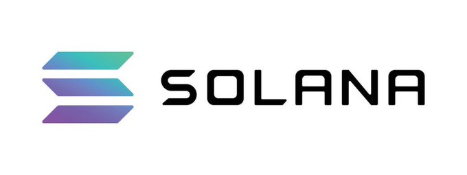 The Solana logo featuring three angled bars in a teal-to-purple gradient next to the word 'SOLANA' in black text.