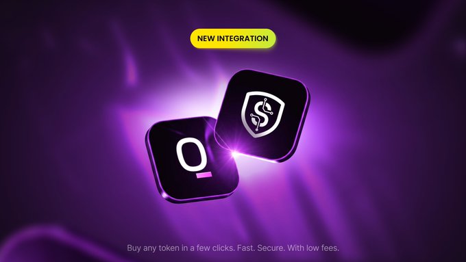 The image features two purple squares with white text, one of which reads "New Integration". The other square has a shield design and displays the words "S" and "Q". These elements are part of an advertisement for a new integration between @syra_agent and @QwertiAI.