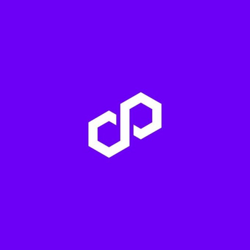 The image displays the Polygon logo, featuring two interconnected white hexagons on a purple background, symbolizing the blockchain network. This visual ties to the announcement of OUSD (Origin Dollar) being integrated into the Polygon network, as mentioned in the post.