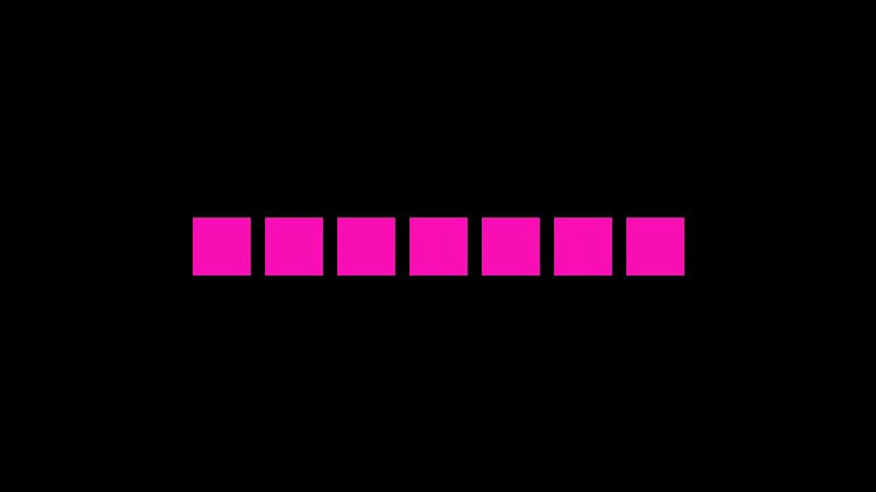 The image features a black background with pink squares arranged in a straight line, creating an interesting visual effect. The caption below the image reads "After careful cooking, the delicious dish is almost ready to come out of the pot! @unidotfun is about to launch first on @ethereum - giving you the first taste of this on-chain art feast!". This post seems to be promoting a new recipe or dish and possibly related to the Ethereum blockchain.