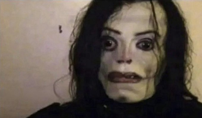 A man with pale zombie-like makeup, dark sunken eyes, and a distorted expression stares intensely at the camera, humorously illustrating how his family perceives him when he enthusiastically talks about XRP cryptocurrency.