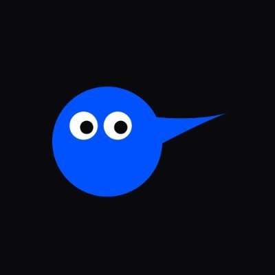 The Finder/Quick Look icon from macOS, showing two googly eyes added to a blue magnifying glass on a dark background.
