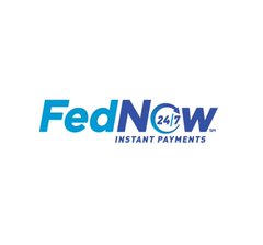 The FedNow logo in blue text reading 'FedNow 24/7 INSTANT PAYMENTS' on a white background.