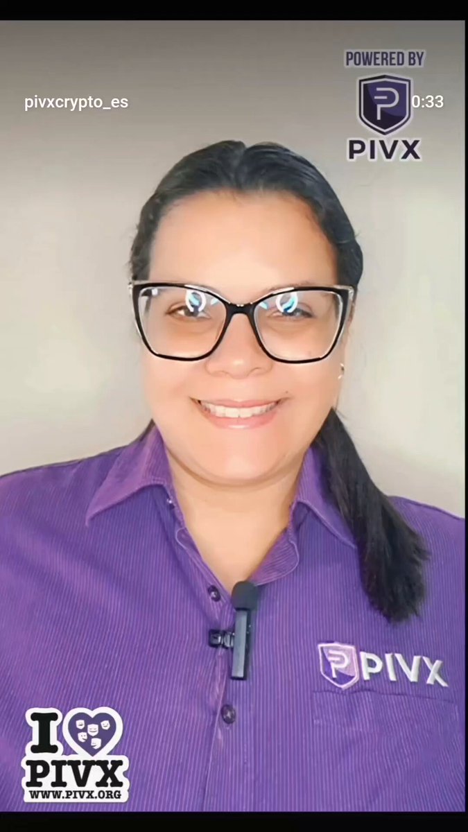 The image features a woman wearing glasses and a purple shirt, smiling for the camera. The caption of the image includes information about PIVX, an anonymous cryptocurrency exchange that uses KYC-free APIs. This suggests that the photo might have been taken at or around the time when the PIVX listing was posted on ZenX.crypto.net.