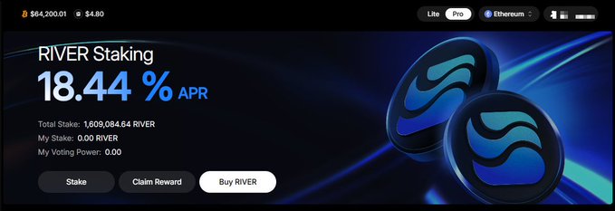 The image is a screenshot from an auction site called eBay where people are listing items for sale, including a blue and white coin that reads "RIVER STAKING" with two other coins labeled "THE WONDER". The majority of the auction posts feature items with a total number of 1 or 2. One post, in particular, is offering an 18.44% APR opportunity to stake the network backbone while others are focused on surface level noise. This auction site offers a way for people to participate in Bitcoin by listing their coins and waiting for bids to rise.