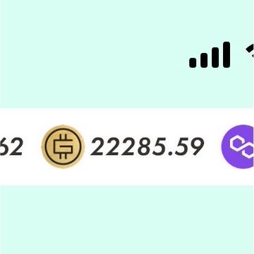 A digital wallet screen displays a balance of 22285.59 next to a Shiba Inu-style cryptocurrency coin icon.