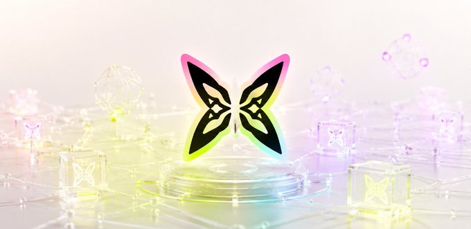 A glowing, holographic butterfly emblem—rendered in neon green, black, and pink—rests atop a luminous platform surrounded by translucent cubes and floating spheres, symbolizing the delicate balance and interconnected structure of Quip Network's dual-node architecture.

The butterfly, a classic symbol of transformation and duality, visually reinforces the post's point about Quip Network's two complementary node types (classical and quantum-like) working in harmony to maintain chain integrity.