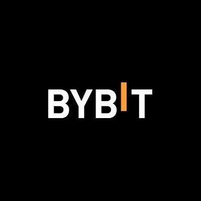 The 'BYBIT' logo in white text on a black background, with the 'I' highlighted in orange.