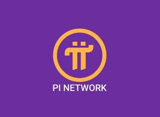 The image displays the Pi Network logo—an orange circular emblem featuring a stylized Pi symbol—against a purple background, with the text "PI NETWORK" beneath it, directly referencing the cryptocurrency community highlighted in the post about Pi's growing influence and wallet integrations.