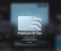 The image shows a screenshot of a website, where an XP-themed advertisement for the Platinum III tier of an account holder's account has been posted. The title of the ad says "Platinum III Tier", indicating that it is about the fourth tier in the platinum tiers system. There are two thumbs up icons in the upper portion of the image, suggesting positive reactions or support from the community.