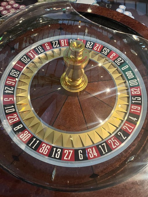 The image showcases a sleek, polished roulette wheel featuring gold accents and a wooden base, with casino chips visible in the background. The numbers on the wheel, including 0, 00, and 1-36, relate to the theme of "Innovation, bro." by symbolizing chance, risk, and the bold decision-making often required in innovative pursuits.