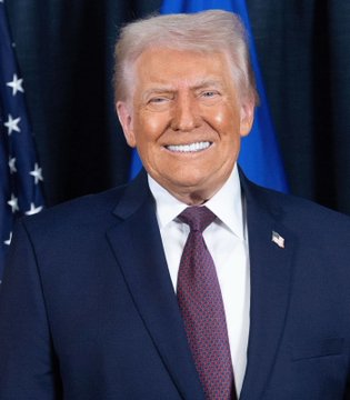 In the image, Donald Trump smiles as news reports indicate investors have lost nearly $4 billion in his official crypto coin, "Trump Coin." The coin has plummeted from a peak value of $75 to less than $2.