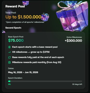 The image shows a webpage with financial information about Pool rewards for users. It displays an advertisement or banner promoting the pool, possibly from XFamily. The website's content focuses on simplifying everyday finance using the Web3 platform, offering services like global Visa card payments and instant crypto transactions as well as high-yield savings and seamless swaps.