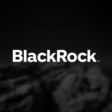 The BlackRock logo displayed in white text against a dark background.