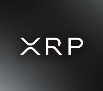 A logo displaying the text 'XRP' in white letters on a dark background.