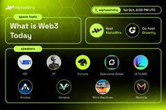 An informational graphic titled 'What is Web3 Today?' featuring logos of projects including Filecoin, IPFS, Ethereum, Arbitrum, and others on a yellow background.