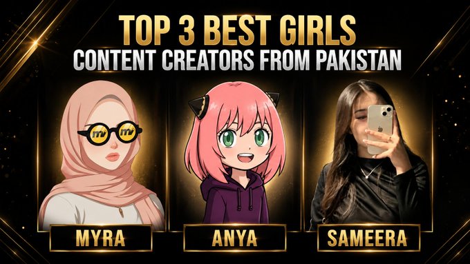 The image features three girls with different hair colors, each wearing a unique head covering - a hijab, glasses, and a hoodie. They are all smiling at the camera, showcasing their individuality and creativity. The caption below the image highlights the importance of recognizing and appreciating content creators from various backgrounds and cultures.