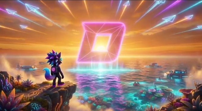 ursa, the goddess of the hunt, stands atop a cliff overlooking a vibrant underwater cityscape at sunset.