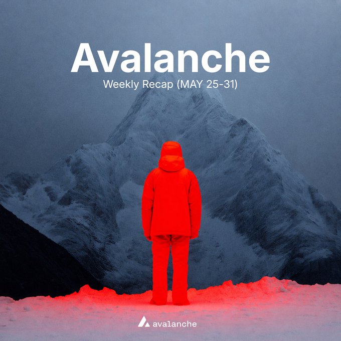 The image features a person standing at the top of a snowy mountain wearing a red jacket. The caption reads "Avalanche had one of its most globally significant weeks, and most people still aren' t talking about it". This suggests that the image is related to the recent events surrounding Avalanche, an avalanche rescue organization in South Korea. The post also mentions that CME (CME.grayscale) migration has occurred, which could be a reference to the migration of snow from the mountainside towards the valley below or the migration of people's attention and interest away from Avalanche due to other news events.