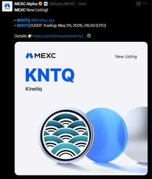 The image features a promotional post for Kinetiq, an altcoin that has recently gained traction among investors. The post includes a blue circle with white waves, which is a symbol often associated with cryptocurrency logos. The text on the post reads "ALPHA: Big week for Kinetiq, Markets and $KNTQ. A lot of people still don' t understand what's happening around Kinetiq." This statement highlights the growing interest in Kinetiq as an altcoin among investors.