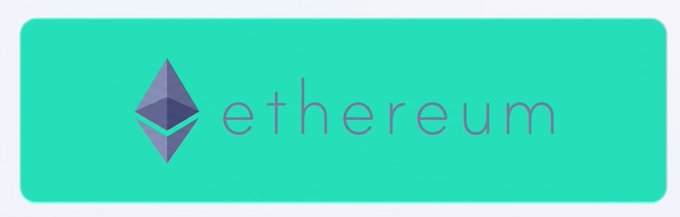 A teal banner displaying the Ethereum logo with the word 'ethereum' in lowercase.